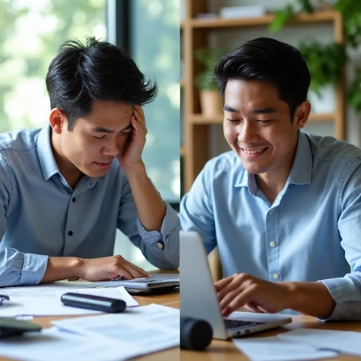 Stressed agent handling multiple calls vs. an agent using AdvisorScreen